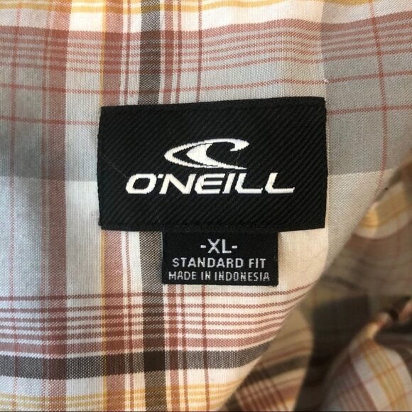 SIZE XL O’Neil Plaid Button  Down Shirt - Picture 6 of 7